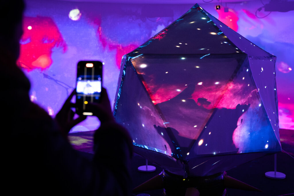 Lightwaves 2022, DevLab installation view, artist Paul Miller.